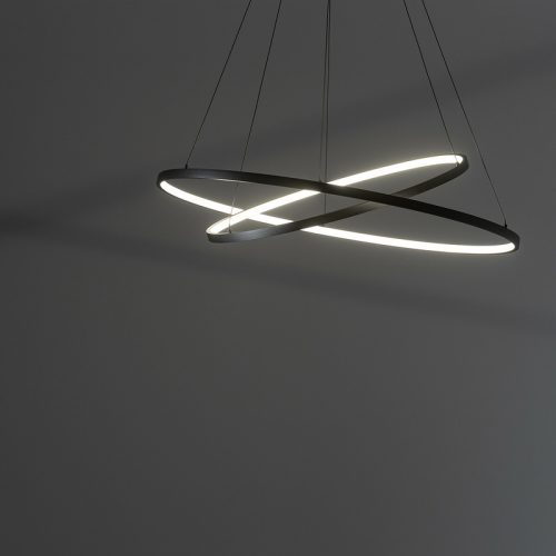 Люстра Nowodvorski Circolo LED 2x35W 3000K 1200Lm IP20 Чорна - Зображення 3