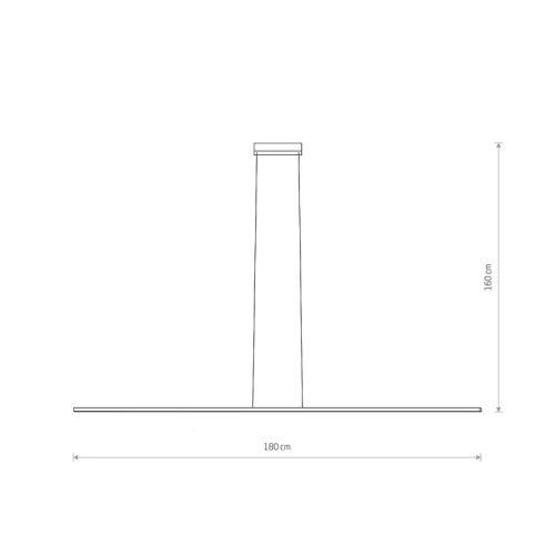 Люстра Nowodvorski Bar LED L 1x27W 4000K 1700Lm IP20 Чорна - Зображення 3