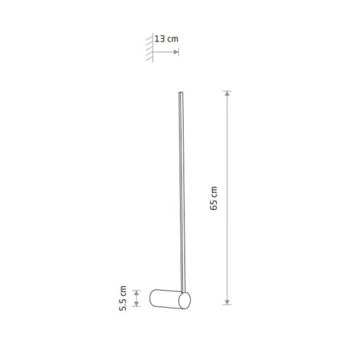 Бра, настінний світильник Nowodvorski Arm M Led 1x10W 4000K 390Lm IP20 Bl - Зображення 3