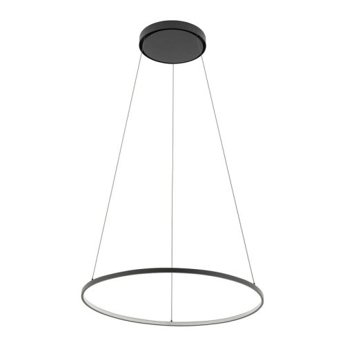Люстра Nowodvorski Circolo LED M 1x21W 4000K 700Lm IP20 Чорна