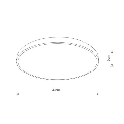 Світильник стельовий Nowodvorski Agnes Round Led Pro 1x32W 4000K 3000Lm IP44 Білий - Зображення 2