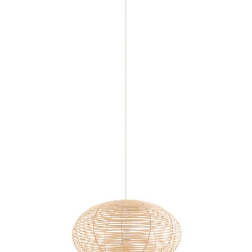 Підвісний світильник, люстра Nowodvorski Rattan M E27 1x25W IP20 Бежевий