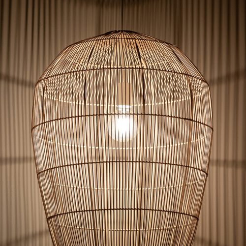 Підвісний світильник, люстра Nowodvorski Haiti L E27 1x25W IP20 Бежевий - Зображення 3