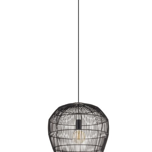 Підвісний світильник, люстра Nowodvorski Haiti S E27 1x25W IP20 Чорний