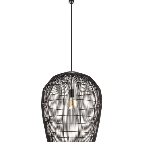 Підвісний світильник, люстра Nowodvorski Haiti L E27 1x25W IP20 Чорний - Зображення 1