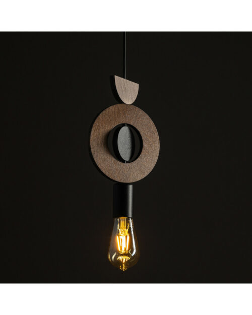 Підвісний світильник, люстра Nowodvorski Drops Wood D E27 1x25W IP20 Коричневий - Зображення 3