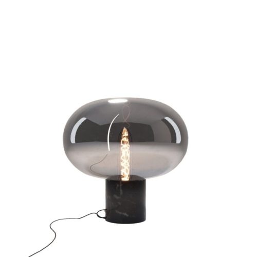 Настільна лампа Maxlight Moonstone Smoke Glass + Black Marble