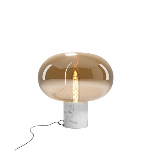 Настільна лампа Maxlight T0057 Moonstone Smoke Glass + Black Marble