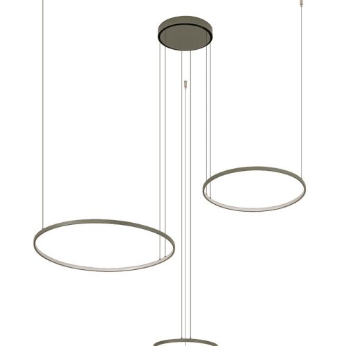 Люстра Nowodvorski Circolo Led 3x45W 3000K 1600Lm IP20 Оливкова - Зображення 3