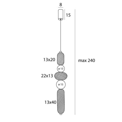 Підвісна лампа Maxlight Bora B - Зображення 3