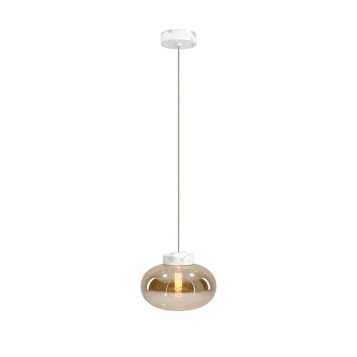 Підвісна лампа Maxlight Moonstone Amber Glass + White Marble