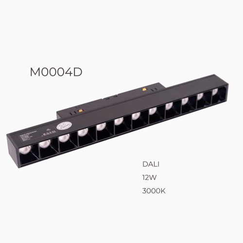 Лінійний світильник Maxlight типу "dot" для магнітного шинопроводу 12W 3000K 24° DALI