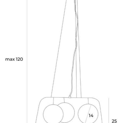 Підвісна лампа Maxlight Koshi II - Зображення 4
