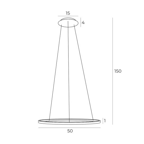 Підвісна лампа Maxlight Queen Ø 50 Cm Золото Матове - Зображення 5
