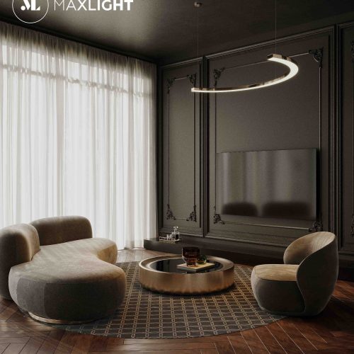 Підвісна Лампа Maxlight Lotus Золота - Зображення 3