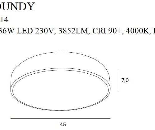 Плафон Maxlight Roundy Чорний IP54 - Зображення 5