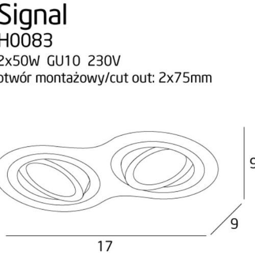 Maxlight Signal II Вбудована Лампа Біла - Зображення 4