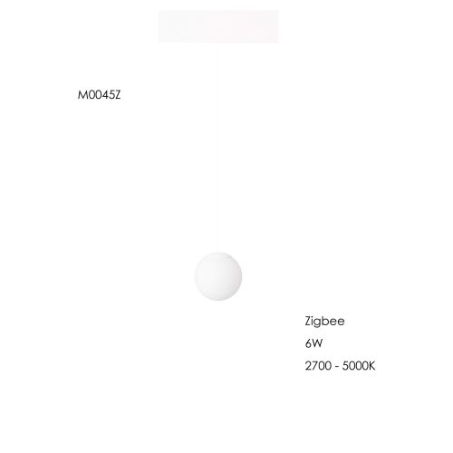 Світильник Maxlight у вигляді шару для магнітного шинопроводу 6W 2700K-5000K ZigBee - Зображення 3