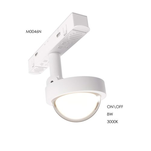 Лінзований прожектор Maxlight для магнітного шинопроводу 8W 3000K 40° ON/OFF