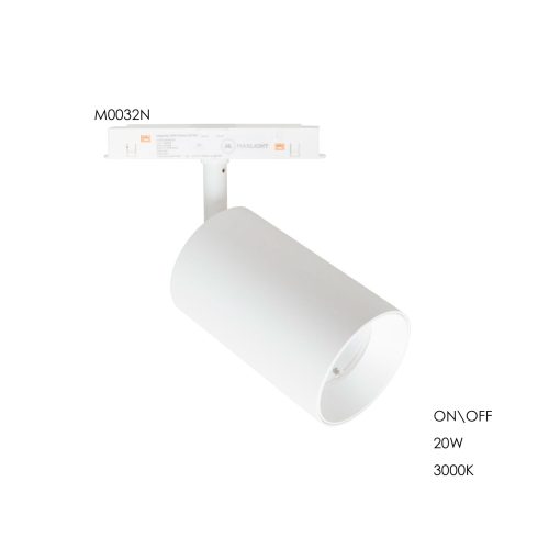 Прожектор поворотний Maxlight для магнітного шинопроводу 20W 3000К 24° ON/OFF - Зображення 3