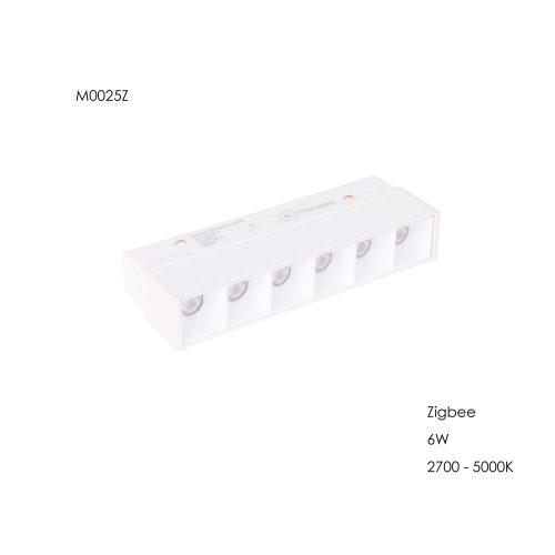 Лінійний світильник Maxlight типу "dot" для магнітного шинопроводу 6W 2700К-5000К 24° ZigBee