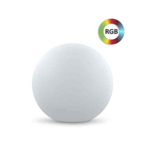 Вуличний світильник на сонячній батареї куля Goldlux Kula Led 3000K + RGB IP65 Білий