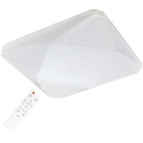 Світильник стельовий з пультом Goldlux Kastor Led 1x72W 3000K-4000K-6000K IP20 Wh