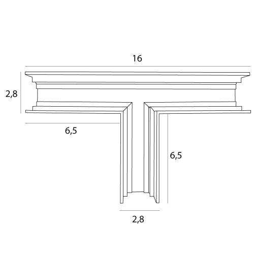 Т-образне механічне з'єднання T-shape corner for MT0001, MT0002