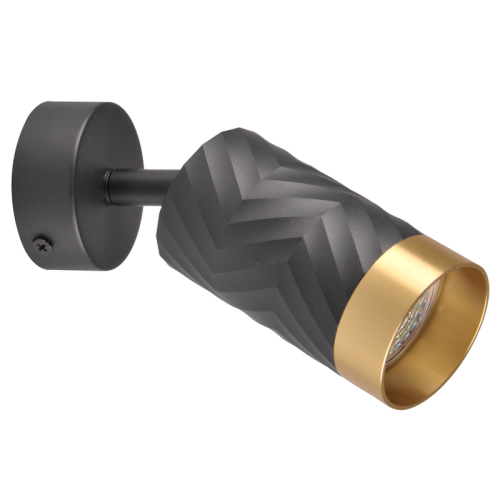 Світильник поворотний, спот Goldlux Arras GU10 1x10W IP20 Чорний