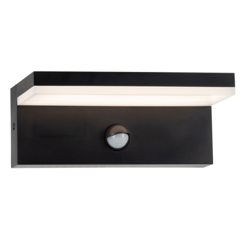 Вуличний світильник з датчиком руху Goldlux Tesa Led 1x10W 4000K 1100Lm IP54 BK