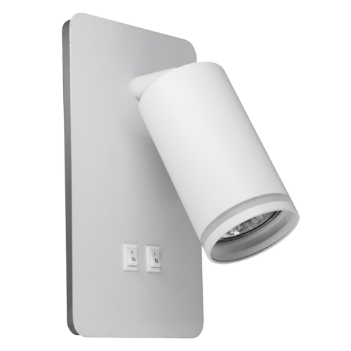 Бра, настінний світильник Goldlux Paris GU10+Led 2x10+6W IP20 WH