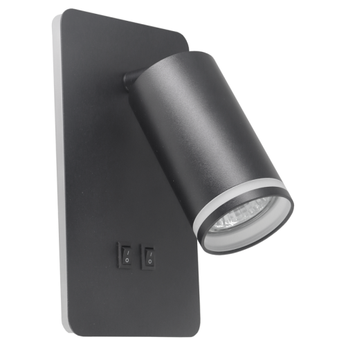 Бра, настінний світильник Goldlux Paris GU10+Led 2x10+6W IP20 BK