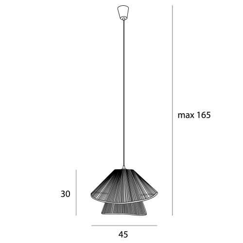 Підвісний світильник Maxlight Amalfi II Natural - Зображення 6