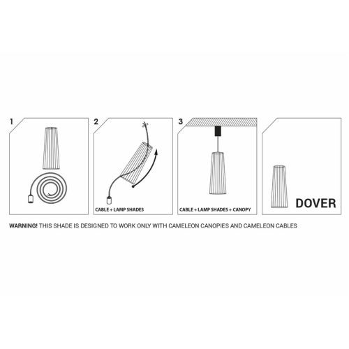 Абажур Nowodvorski Cameleon Dover GU10 Bl - Зображення 3