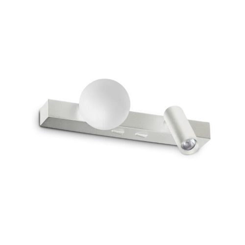 Бра, настінний світильник приліжковий Ideal Lux Ping Pong Ap Led 2x6W 3000K 600Lm IP20 Білий