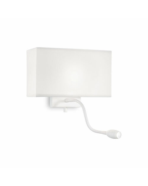 Бра, настінний світильник Ideal Lux Hotel ap2 all white