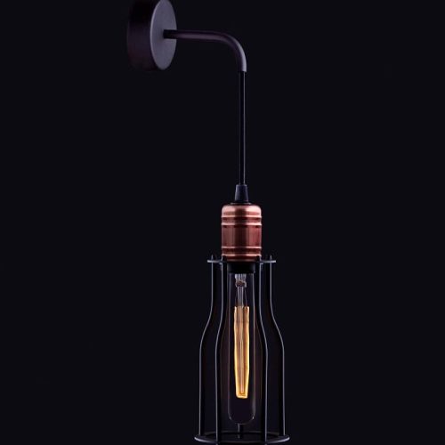 Бра, настінний світильник Nowodvorski Workshop E27 1x60W IP20 Bl - Зображення 3
