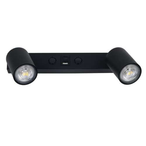 Бра, настінний світильник Tk Lighting Top GU10 2x10W IP20 Bk