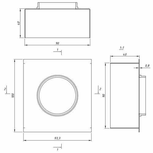 Точковий світильник для стелі Грильято Imperium Light Griliato GU10/GU5.3 1x50W IP20 Чорний - Зображення 3