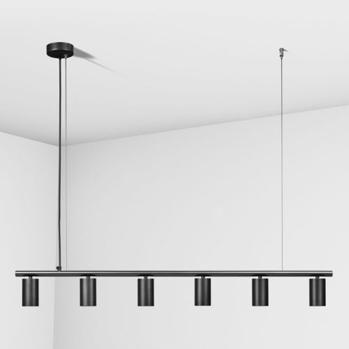 Люстра підвісна над столом, барною стійкою Imperium Light Dovbush GU10 6x65W IP20 Чорна - Зображення 3