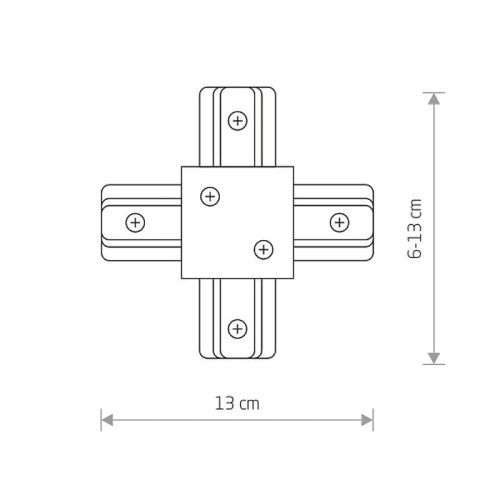 З'єднувач Nowodvorski Profile recessed x-connector IP20 Wh - Зображення 2