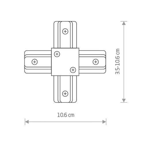 З'єднувач Nowodvorski Profile x-connector IP20 Wh - Зображення 2