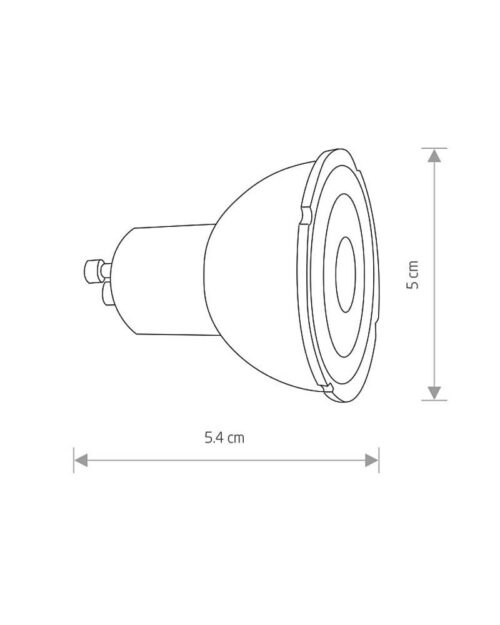 Світлодіодна лампочка Nowodvorski Reflector gu10 GU10 1x7W 3000K 560Lm IP20 Чорна - Зображення 3