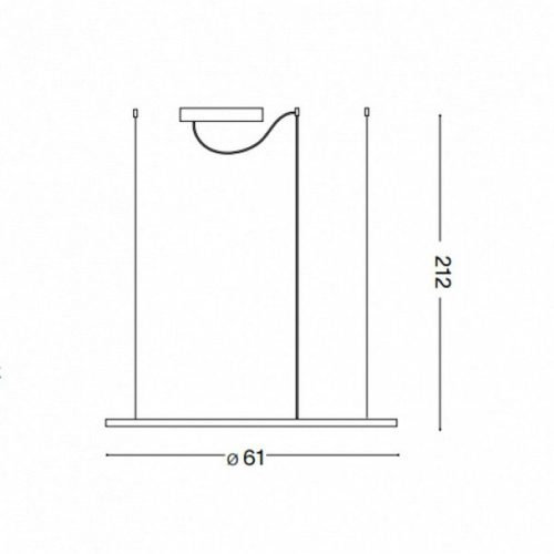 Люстра Ideal Lux Hulahoop LED 1x30W 3000K 3000Lm IP20 - Зображення 3