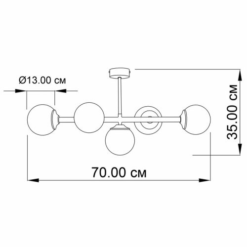 Люстра Imperium Light Frost E14 5x40W IP20 - Зображення 2