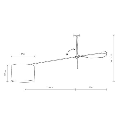 Люстра Nowodvorski Viper E27 1x60W IP20 Біла - Зображення 2