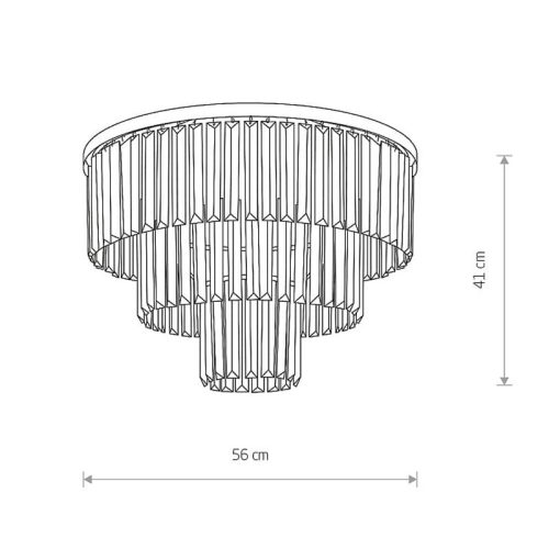 Люстра Nowodvorski Cristal E14 9x60W IP20 Чорна - Зображення 3