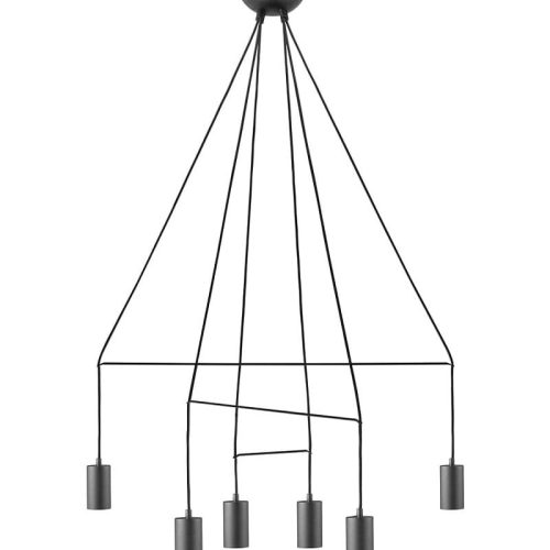 Люстра Nowodvorski Imbria GU10 6x35W IP20 Чорна