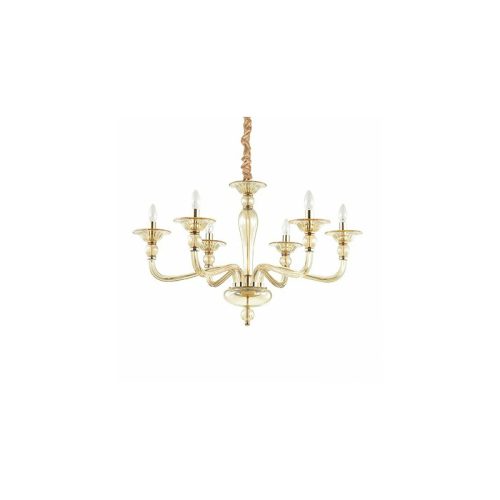 Люстра підвісна Ideal Lux Danieli Sp6 Ambra - Зображення 1