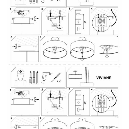 Люстра Nowodvorski Viviane E27 3x60W IP20 Серая - Зображення 3